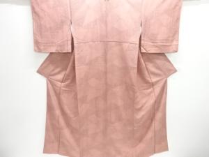 白川翠峯作　切りばめ風　草花模様江戸小紋着物